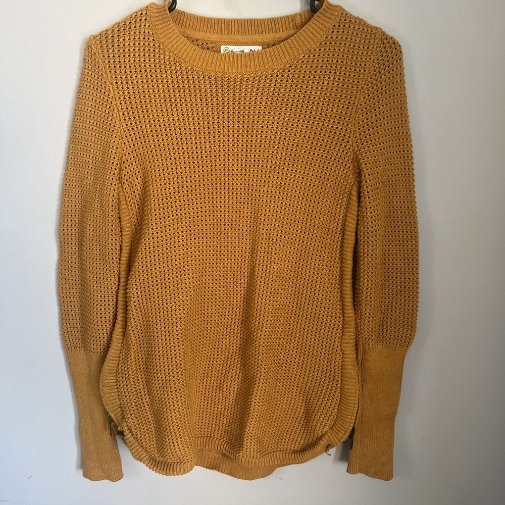 Dakini Women's Loose Knit Layering Sweater Mustard Xs